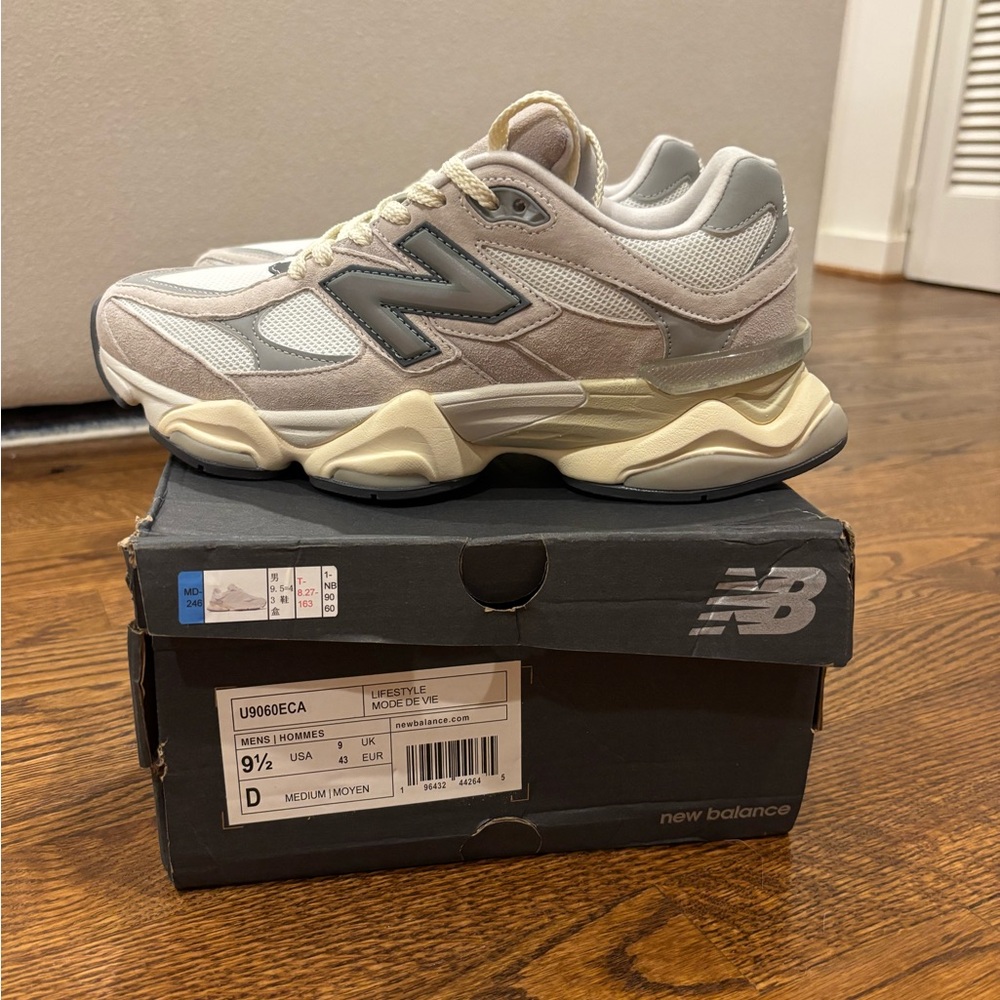 NEW New Balance 9060 Cream and Gray Shoes